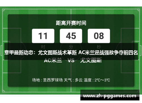 意甲最新动态：尤文图斯战术革新 AC米兰迎战强敌争夺前四名